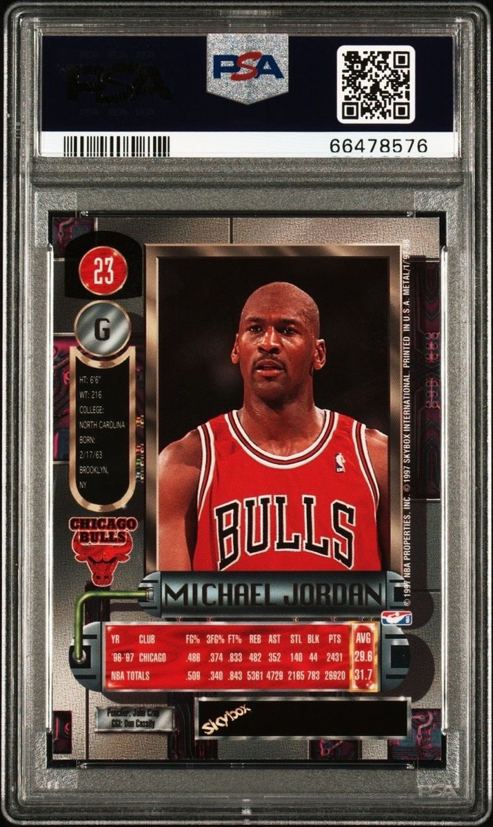 1997 METAL UNIVERSE 23 MICHAEL JORDAN GEM MINT 10 | eBay