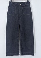 Anthropologie Maeve Colette High-Rise Wide-Leg Cropped Jeans Size 28