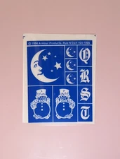 Armour Products Rub N Sketch Glass Etching Stencil | “Crescent Moon” 1994
