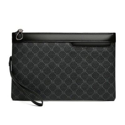 Luxury Designer Business Men Day Clutch High Quality PU Leather Money Pouch Bag