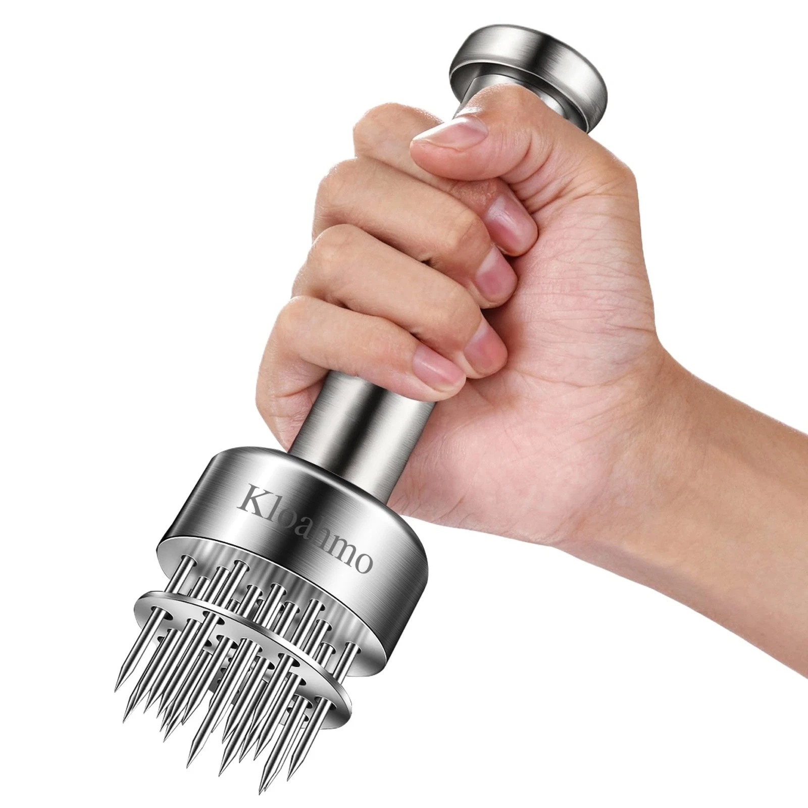 Stainless Steel Meat Tenderizer Tool, 21 Sharp Needles, Meat Piercing, Tender...