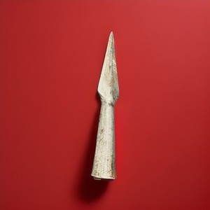 Forged Iron Spear Head Antique Socketed Pike Lance Tip 8.5”