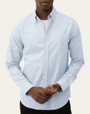 VINTAGE Ralph Lauren Polo Jeans Co Blue Oxford Button Down Shirt Men  s Size L