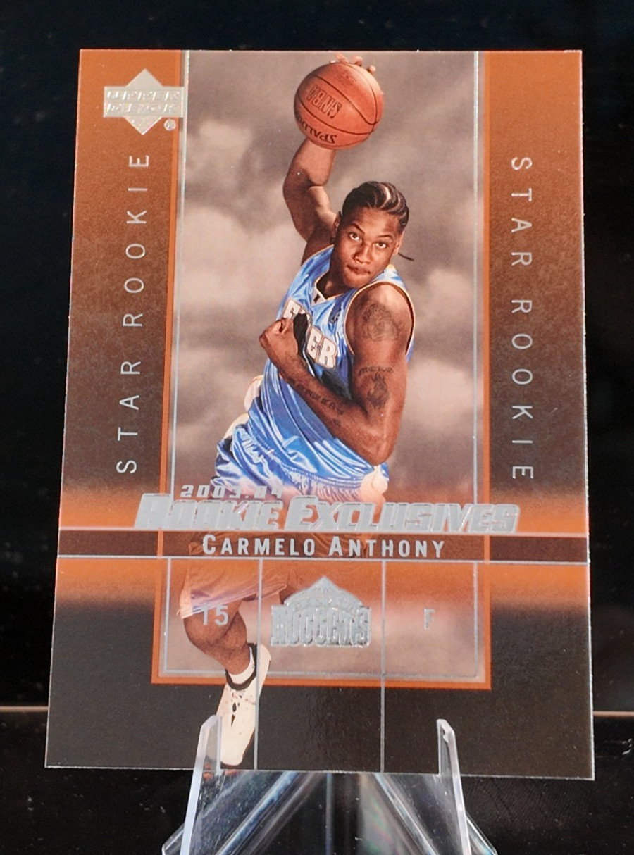 2003-04 Upper Deck Rookie Exclusives - Star Rookie Carmelo Anthony #3 (RC)