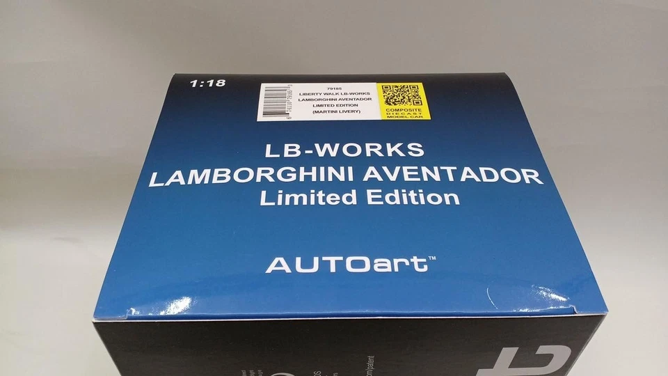 Modellino Lamborghini Aventador AutoArt 1/18 Mini Car Collection - Immagine 3 di 4