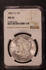 1883 CC | MORGAN SILVER DOLLAR | NGC MS 63 | FRESH FROM BOSTON | LOT S-23