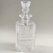 Edinburgh Crystal "THISTLE" Spirit Decanter Square with Stopper
