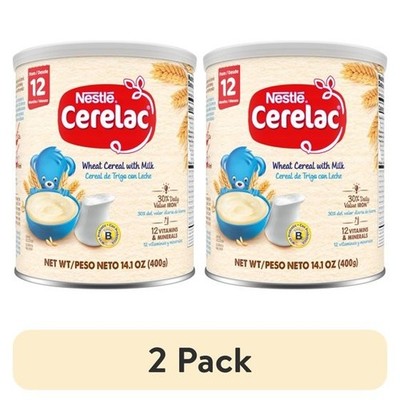 Nestle Cerelac Wheat Cereal with Milk Baby Food 14.1 oz (Pack of 2)