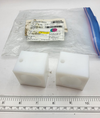 2 Tetra Pak 1756098-8023, ADJ. LEG ASSY., UHMW TIVAR 1000 NATURAL PLATE, 0598G