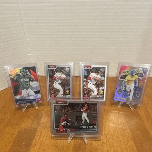 Roman Anthony Rookie Card Lot Boston Red Sox 5 Cards MLB TOPPS