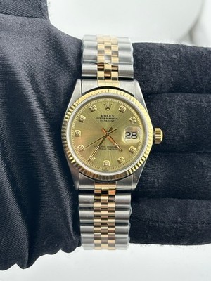 1970 Rolex Datejust  36mm Stainless Steel & Yellow Gold 1603