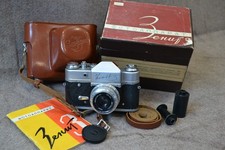 Soviet Zenit-3 SLR Vintage camera 1961    lens Industar- 50 3.5/50mm
