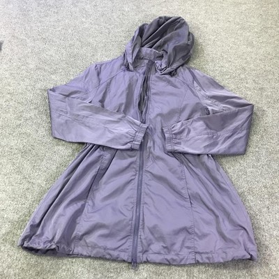 Joe Fresh Active Jacket Womens Small Purple Hooded Lightweight Windbreaker