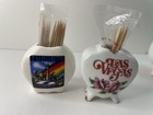 Vintage Souvenir Toothpick Holders - Las Vegas & Toronto - Fine China Lot Of 2 — photo 7