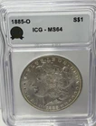 1885-O Morgan Silver Dollar MS64 ICG