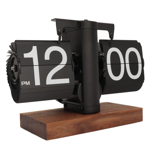 ˜(Black)Digital Flip Down Clock Retro Automatic Turning Battery Operated N New - Picture 12 of 24