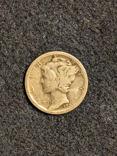 1920 S Mercury Silver Dime Good