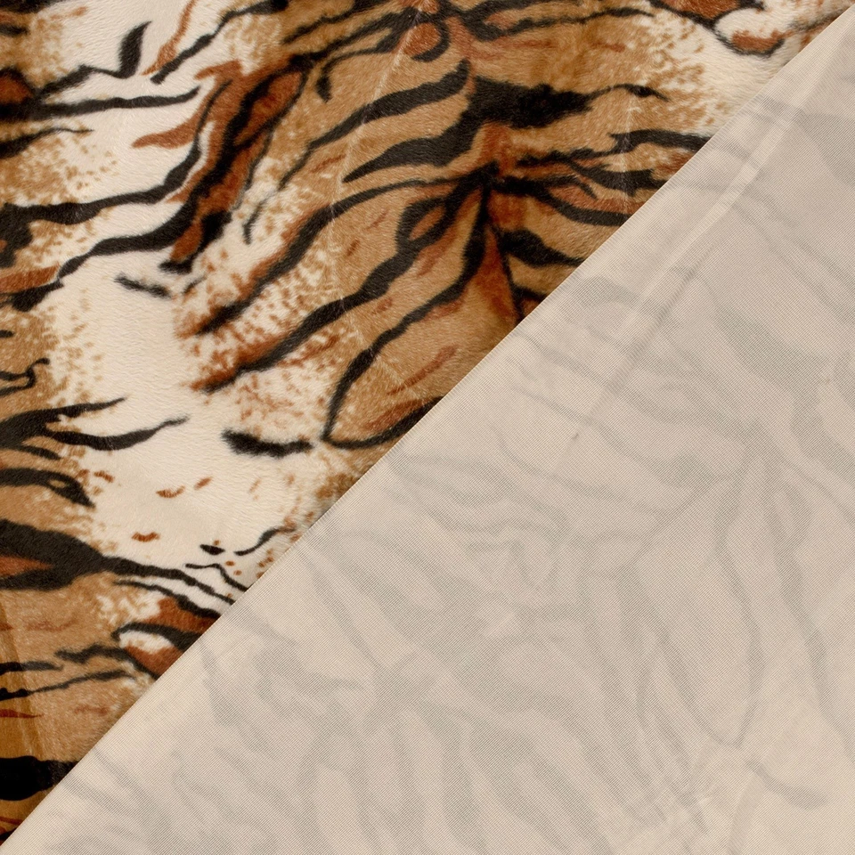 Tierfell Imitat Stoff Meterware Tiermuster, Kunstfell Kostüme Tierprint *Ab 50cm - Bild 2 von 4