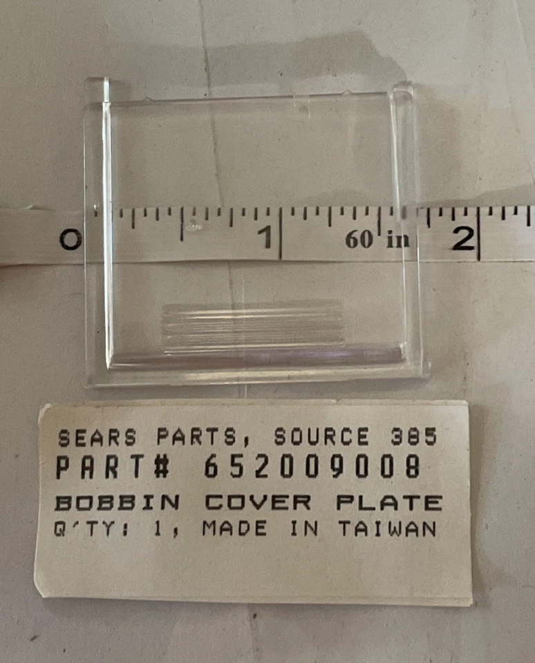 Cubierta de bobina / placa deslizante - Parte de máquina de coser Sears Kenmore # 652009008 Foto 3 de 4