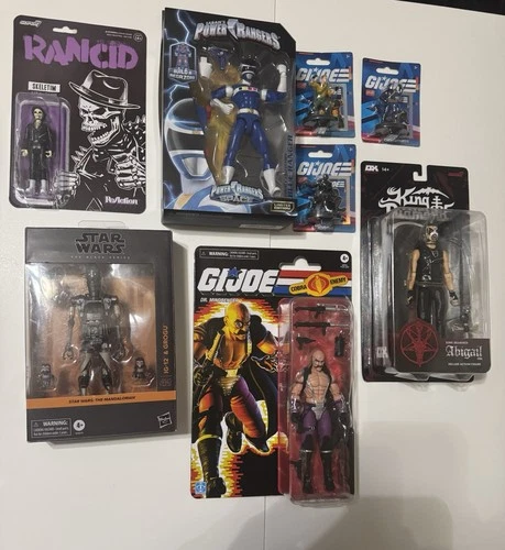 GI Joe Classified Star Wars Power Rangers And Rock Stars Figure Lot Of 8