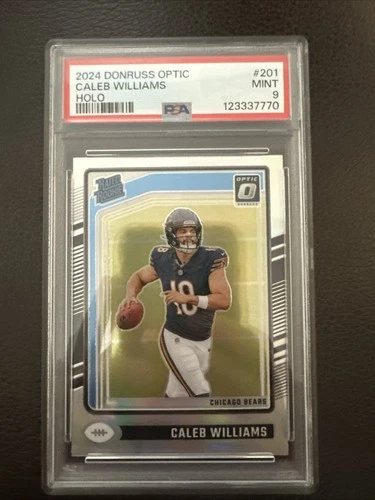 2024 Panini Donruss Optic - Rated Rookie Caleb Williams #201 Holo Prizm PSA 9