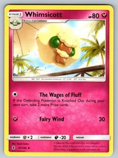 Whimsicott 91/145 Uncommon Guardians Rising Pokemon Heavily Played
