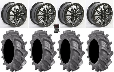 Pro Armor Halo 10 Bdlk 16''Wheels Bk 31''BkT AT 171 Tires CFMoto ZForce Z10/Z10-4