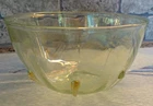 Vintage Venini Murano Art Glass "Raindrop" Uranium Aventurine Finger Bowl GLOWS