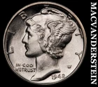 1942-D Mercury Dime- Full Split Bands Choice Gem Brilliant Unc++++ Luster #i2213
