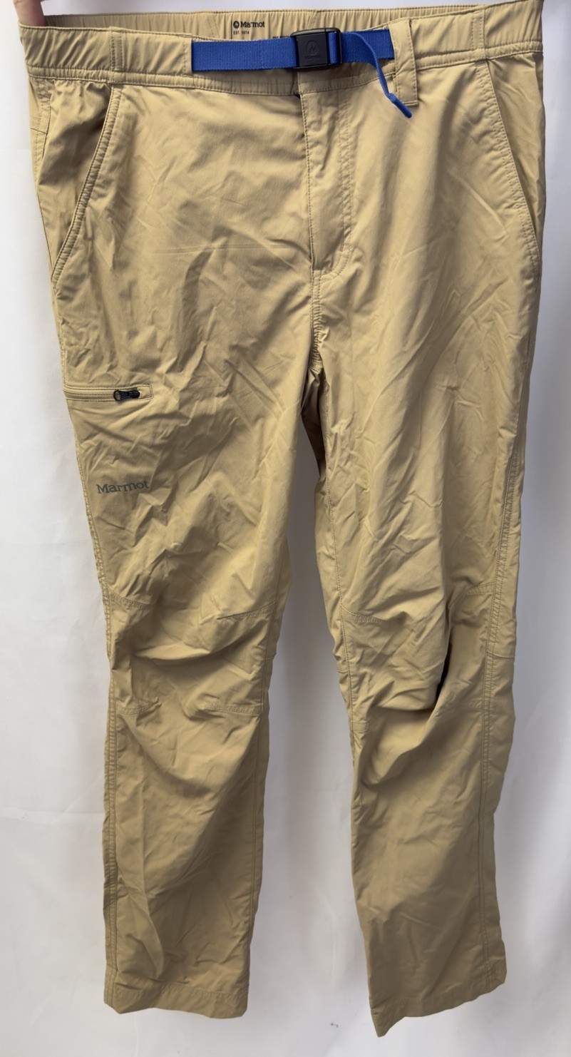 Men's Marmot Arch Rock Convertible Pant Men's Khaki Outdoor Size 32 Excellent