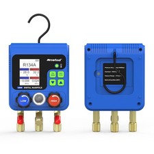 Digital HVAC Manifold Gauge 2-Way Air Conditioning Tool Refrigeration Charging 