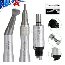 NSK Style Slow Low Speed Handpiece Straight Contra Angle Air Motor 4H Kit Dental