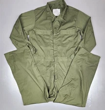 US Military Coveralls Mens 46L Utility 8405-01-462-4039 Unicor Green
