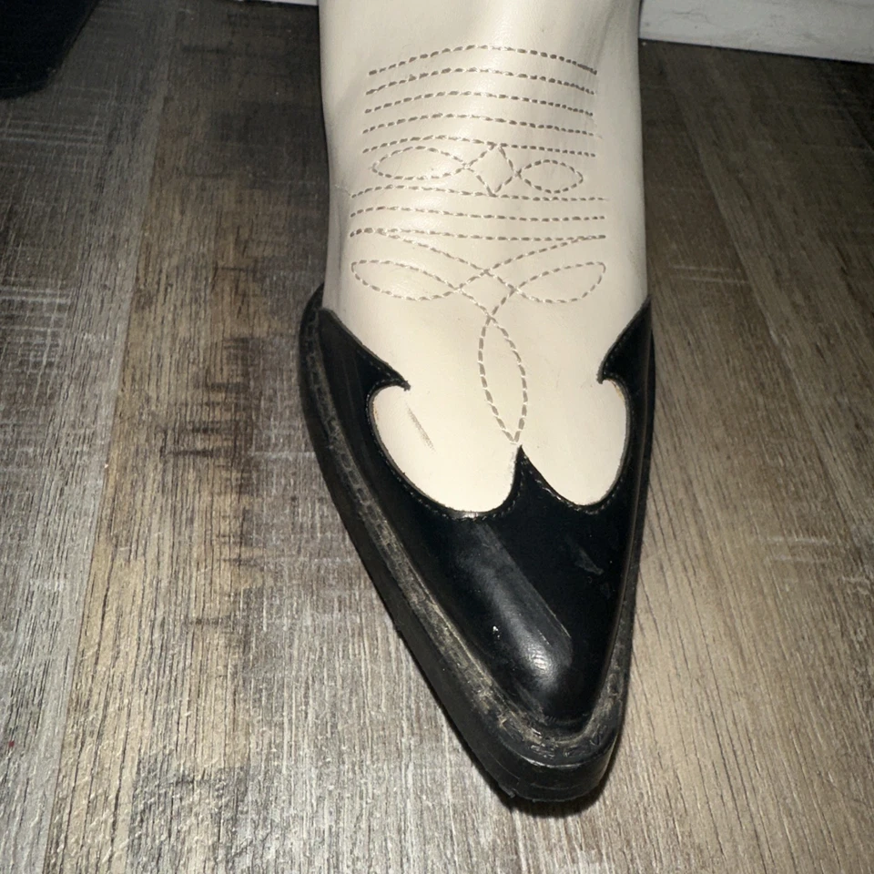 ZARA NUEVAS BOTAS VAQUERAS MUJER CON CACTUS CONTRASTE Blanco TALLA EUR 39 Foto 3 de 4