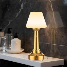 Cordless Shower Lamp Waterproof, 18-Hour Rechargeable Battery Operated Outdoo...