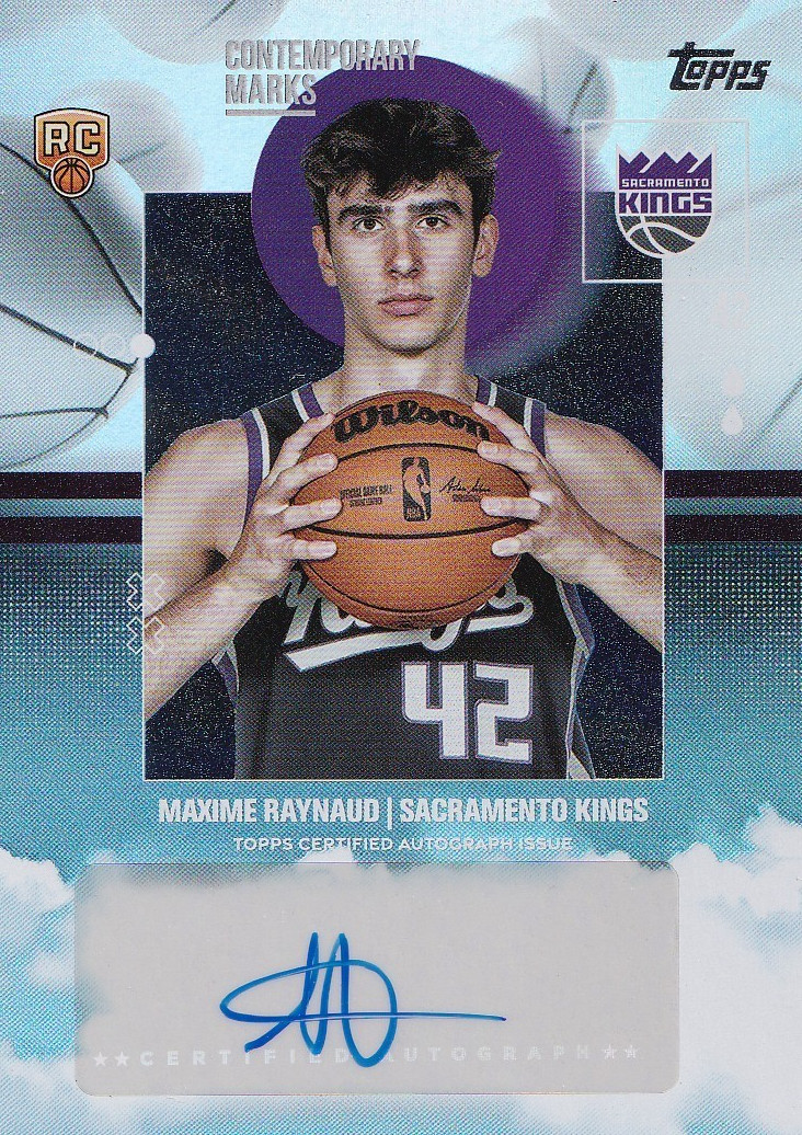 2025-26 Topps - Contemporary Marks Maxime Raynaud #CM-MR Rainbow Foilboard (AU,