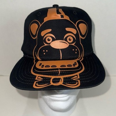 Five Nights at Freddy's FNAF Freddy Fazbear Youth Snapback Hat 2018 Black Orange
