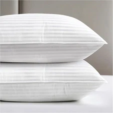  Bed Pillows Queen Size Set of 2, Hotel Collection, Down Alternative 