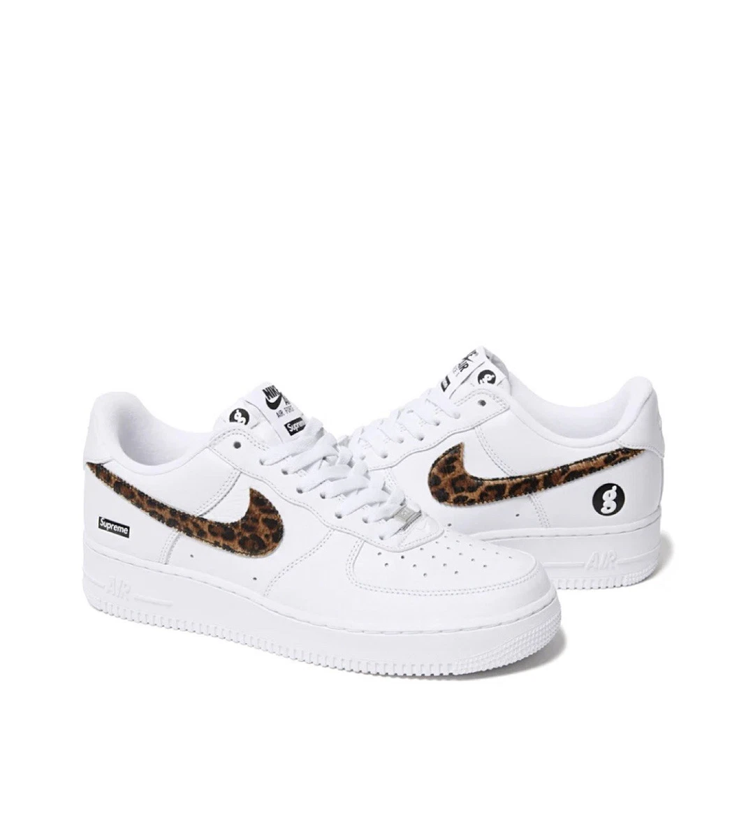 Nike soph fcrb ソフ ヒョウ jkt レオパード supreme Nike Supreme x GOODENOUGH x Air Force 1 Low White Cheetah Print