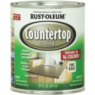 SPECIALTY Countertop Paint, Liquid, Solvent-Like, 824 mL Tint Base