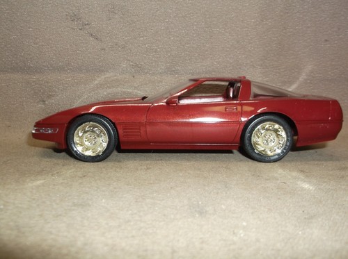 #6034 AMT ERTL 1/24 CHEVY 1991 CHEVROLET CORVETTE ZR-1 PROMO MED BRILLIANT RED M - Picture 4 of 11