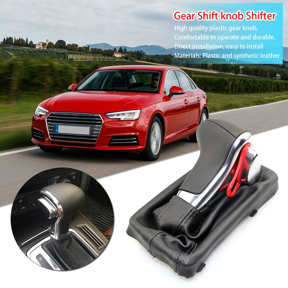 Palanca de cambios de 5 velocidades palanca de cambios polaina arranque para Audi A4 A6 Q7 Q5 Foto 2 de 4