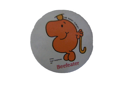 MR TOPSY TURVEY AT BEEFEATER MR MEN BILD ABZEICHEN 