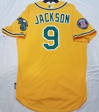 Authentic! Majestic 48 XL, OAKLAND A'S, REGGIE JACKSON ON FIELD COOL BASE Jersey