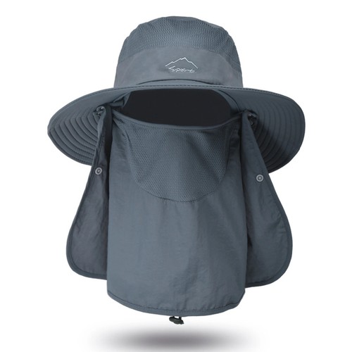 Outdoor Hiking Fishing Hat Summer Sun Protection Wide Brim Boonie Shade 50+ UPF - Picture 3 of 27