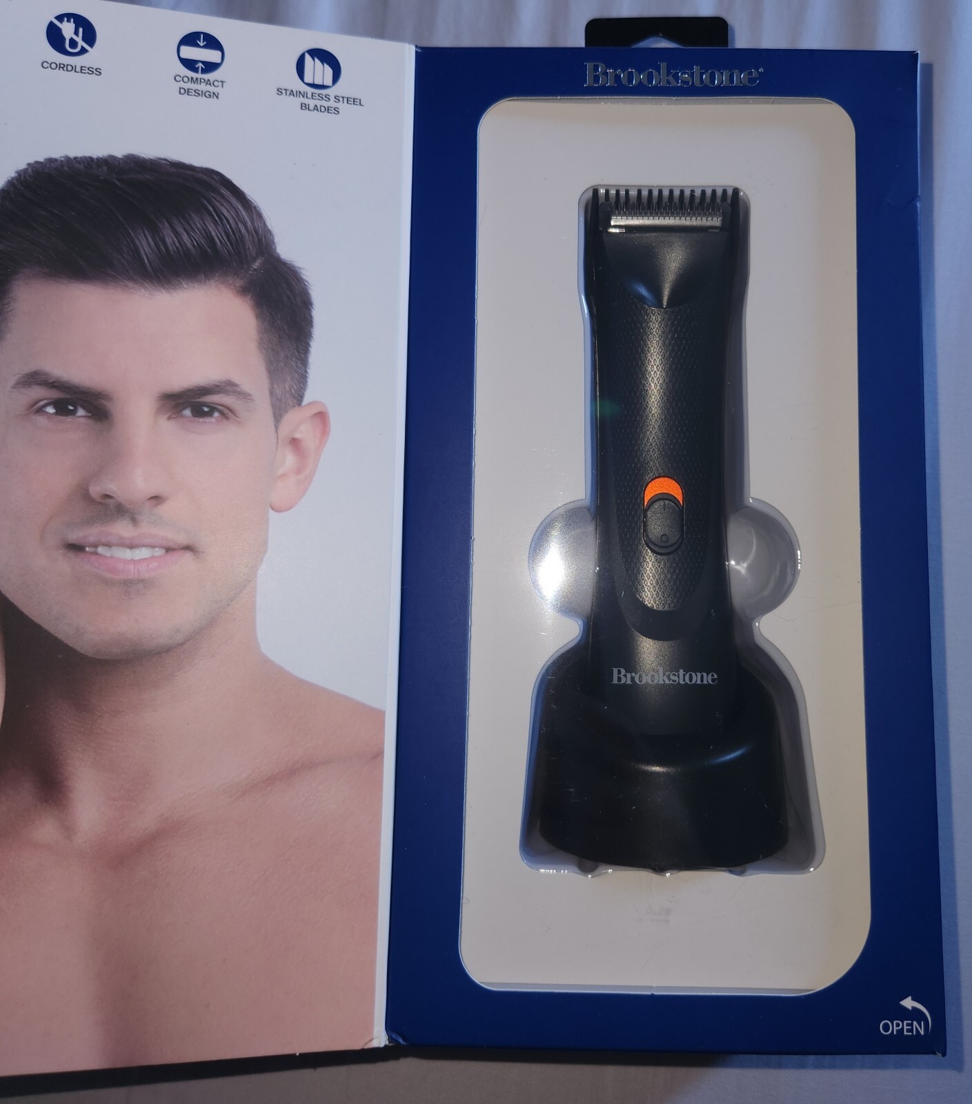 Brookstone Black Cordless Wet Dry Full Body Hair Trimmer