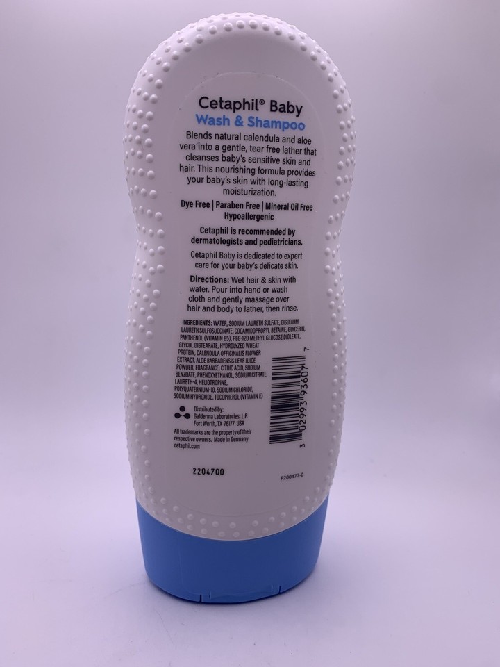 Cetaphil Baby Wash & Shampoo, Calendula, 7.8 fl oz 302993936077 eBay