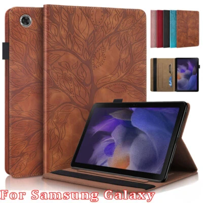 MARKENLOS Funda protectora de cuero con soporte para tablet Samsung Tab A8 A9 Plus S9 FE S10 Lite