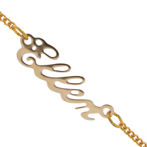 Vintage Gold Script Personalized Name Charm Necklace 16" - Choice Ladies Names - Picture 86 of 179