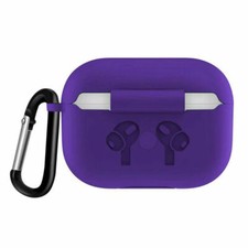 For Apple Air Pods 1/2/3/4 TPU Silicone Skin Case Cover With Keychain /W Strap